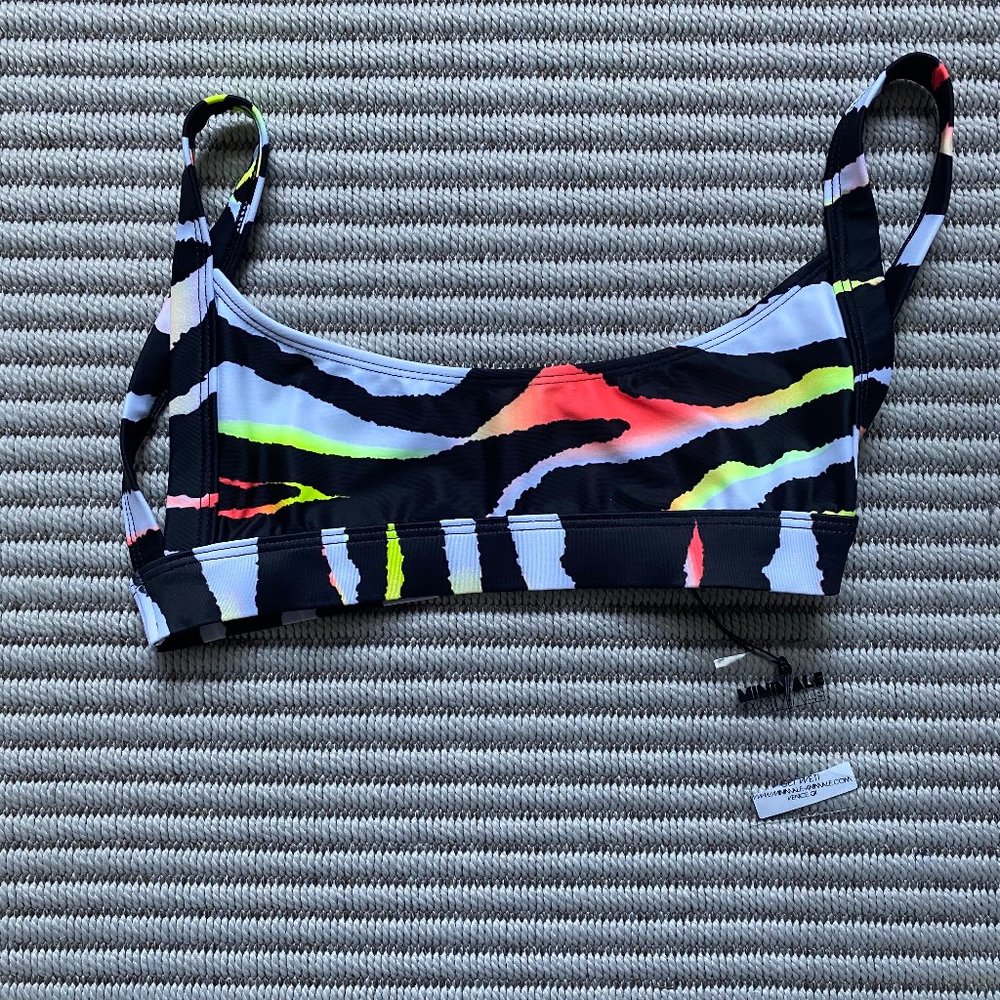 minimale animale luna bikini top acid tiger